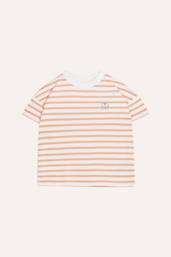 オレンジストライプキッズTシャツ